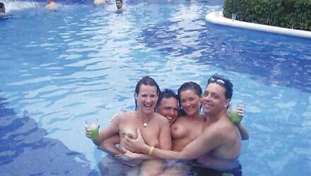 Mingle nude and boned in public
