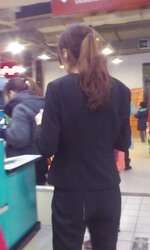 Chinese women in public