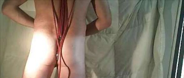 Ass Fucking hook, crimson strap and restrain bondage...