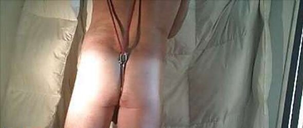 Ass Fucking hook, crimson strap and restrain bondage...