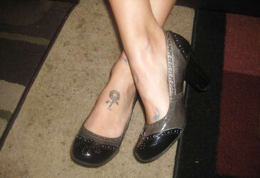 Worn High-Heeled Slippers For Sale