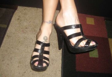 Worn High-Heeled Slippers For Sale