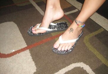 Worn High-Heeled Slippers For Sale