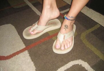 Worn High-Heeled Slippers For Sale