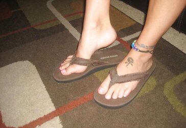 Worn High-Heeled Slippers For Sale
