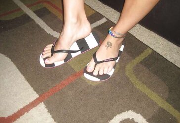 Worn High-Heeled Slippers For Sale