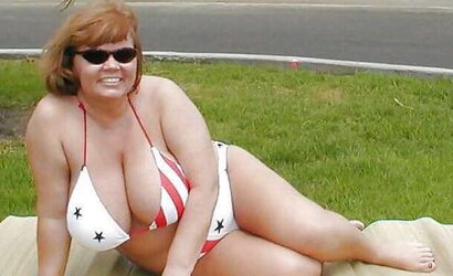 Bikini swimsuit brassiere plumper mature clad teenager immense knockers