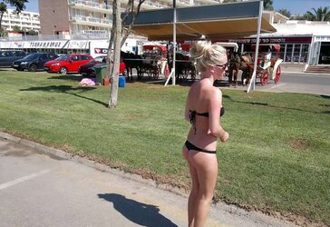 Meine Schlampe auf Mallorca