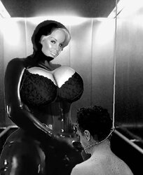 Female Dom strapon cuckold sissy ultra fetish abasement art