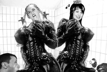 Female Dom strapon cuckold sissy ultra fetish abasement art