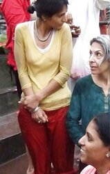 Indian Women bathing at sea ganga