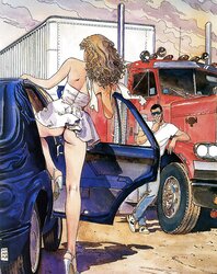 Erotic Comic Art two - MANARA (two) - Combined Pictures