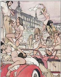 Erotic Comic Art two - MANARA (two) - Combined Pictures