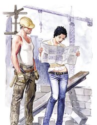 Erotic Comic Art two - MANARA (two) - Combined Pictures