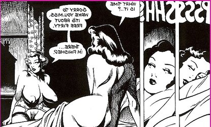 Vintage erotic drawings lezzies