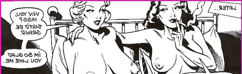 Vintage erotic drawings lezzies