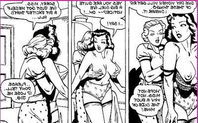 Vintage erotic drawings lezzies