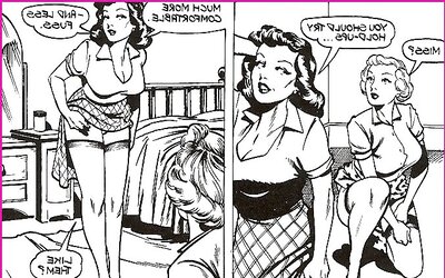 Vintage erotic drawings lezzies