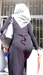 Hijab culo voyeur