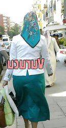 Hijab culo voyeur