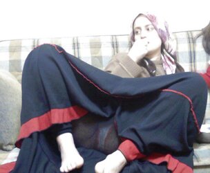 Hijab culo voyeur