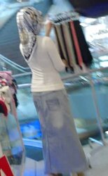 Hijab culo voyeur