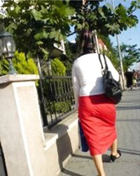Hijab culo voyeur