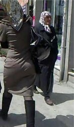 Hijab culo voyeur