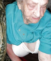 Grandma upskirt