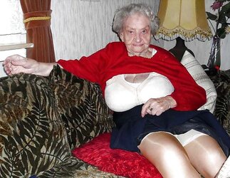 Grandma upskirt