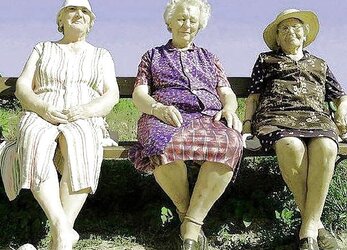 Grandma upskirt