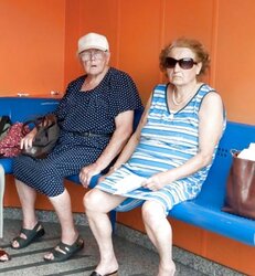 Grandma upskirt