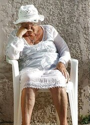 Grandma upskirt