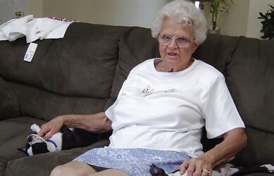 Grandma upskirt