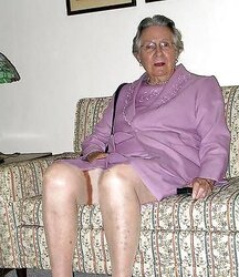 Grandma upskirt