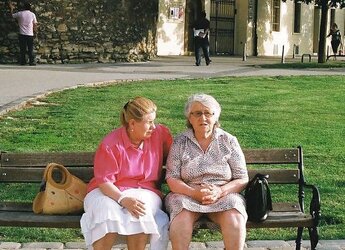 Grandma upskirt