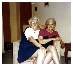 Grandma upskirt