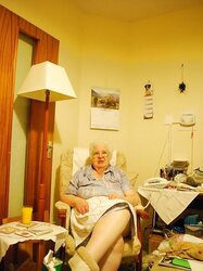 Grandma upskirt