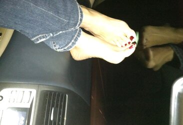 Feet in Car