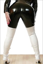 Messy British Jilly King PVC Fetish PVC Catsuit Tart