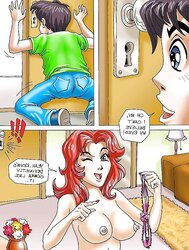 Mom and not her son comic