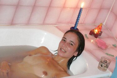 Ultra-Cute Teenager in a homemade three-way