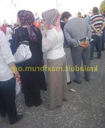 Hijab backside voyeur
