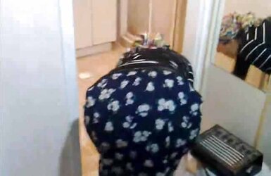 Hijab backside voyeur
