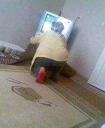 Hijab backside voyeur