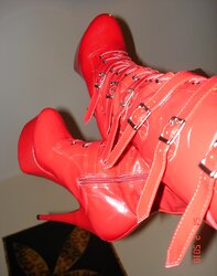 Nylon and high-heeled slippers