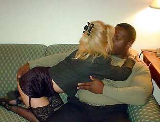 WHITE GIRLS in the forearms of her DARK-HUED BULL