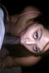 ASIAN GAL TRAN FELLATES MY LARGE DARK-HUED ROD