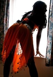 Ebony British Teenager Escort Working in the Window