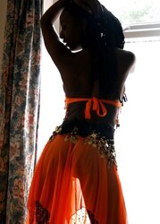 Ebony British Teenager Escort Working in the Window